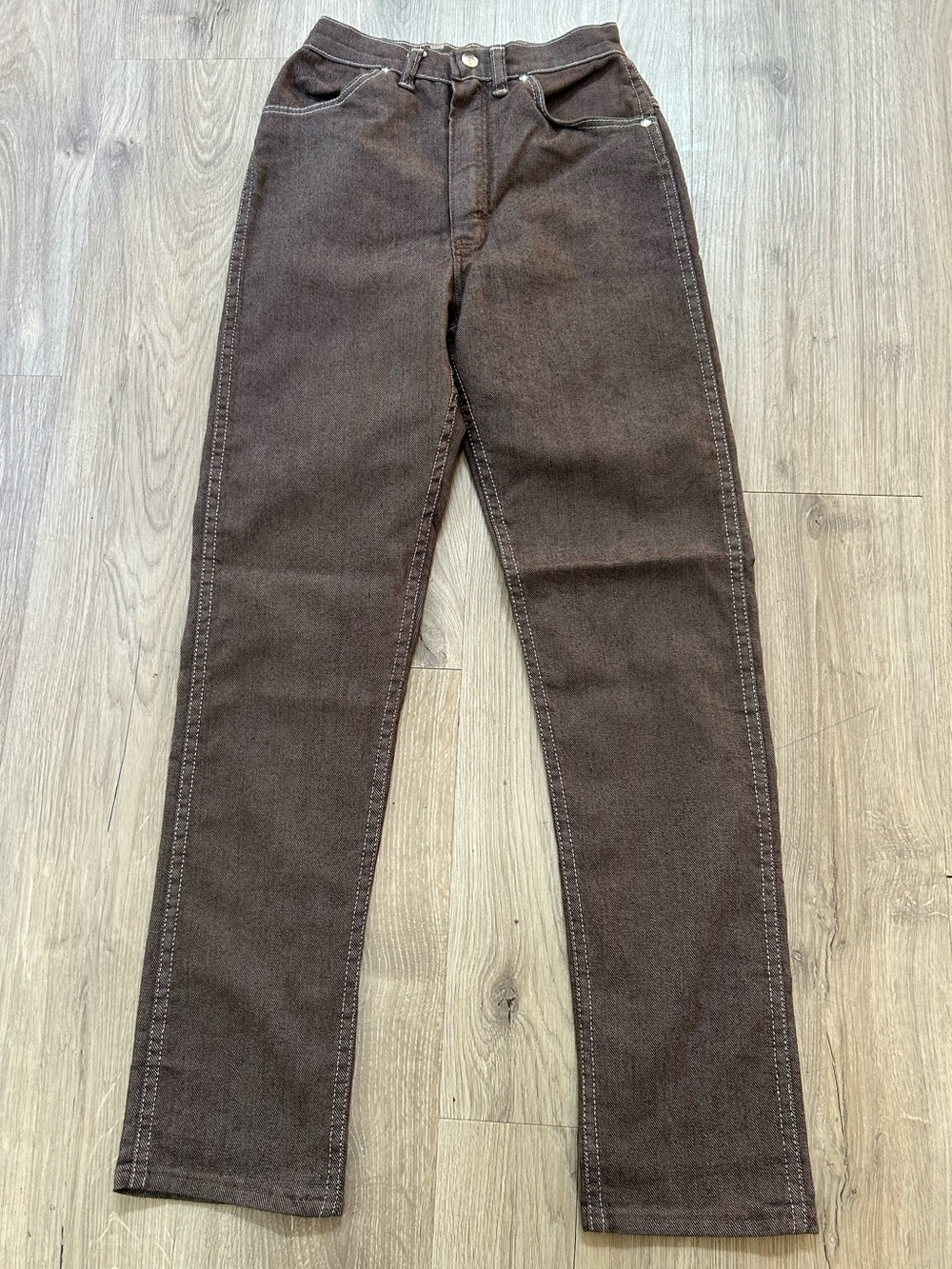 Rare vintage 1970’s missess Wrangler jeans Dark Brown Slim